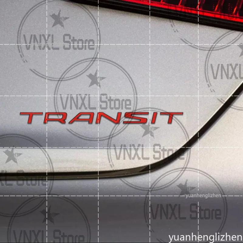 3D Metal Alloy Transit Custom Badge Emblem Sticker for Ford Van Camper Trunk