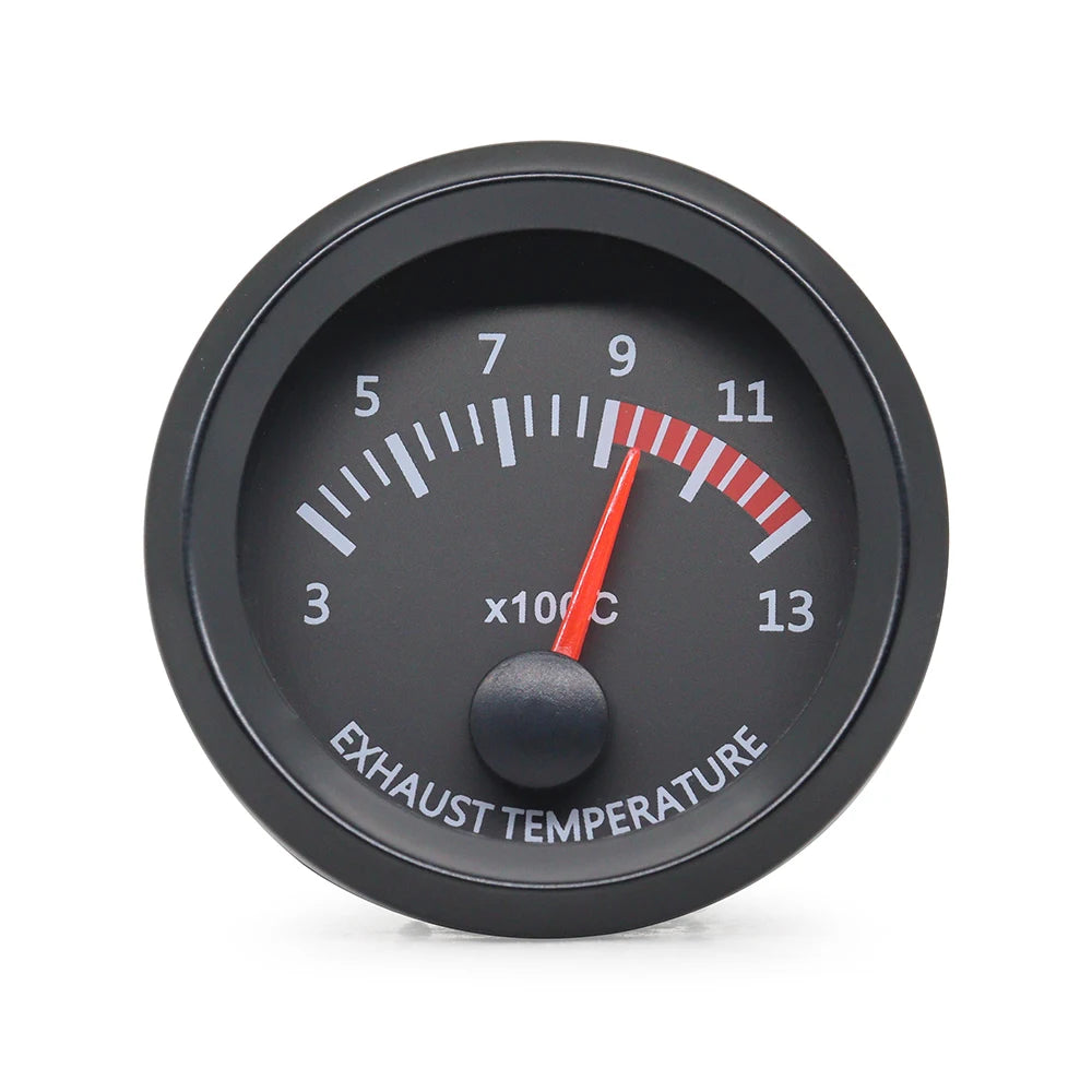 52mm 12V Car Water Oil Temp Pressure Fuel Volt Boost AFR EGT Gauge Meter