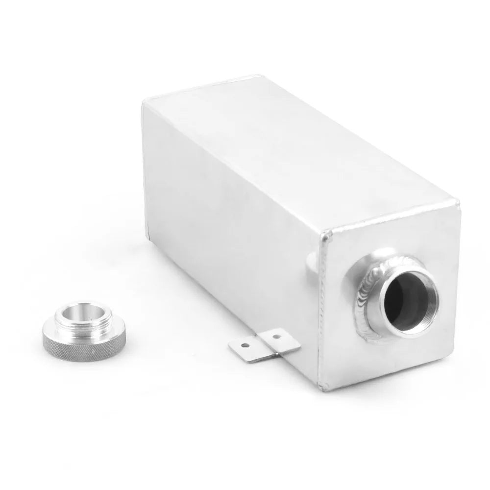 1.75L Polished Aluminum Water Tank Washer Bottle Water Injection Reservoir Universal