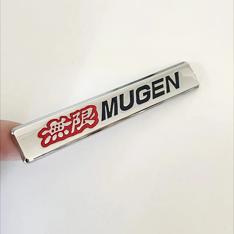 3D Metal MUGEN Style Rear Trunk Fender Emblem Badge Sticker for Honda Civic Accord