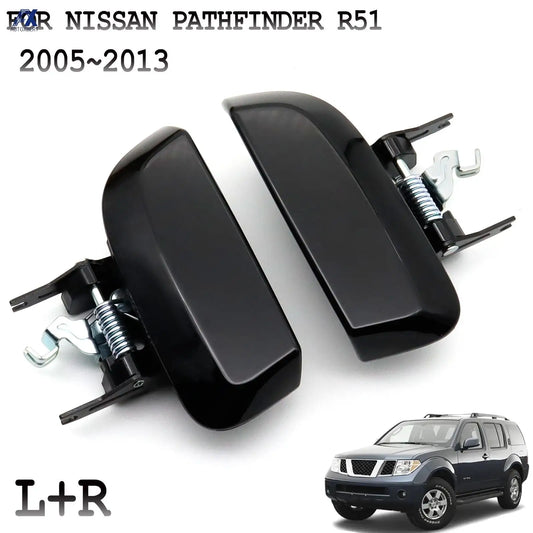 Rear Exterior Outer Door Handle Pair for Nissan Pathfinder R51 2005–2013