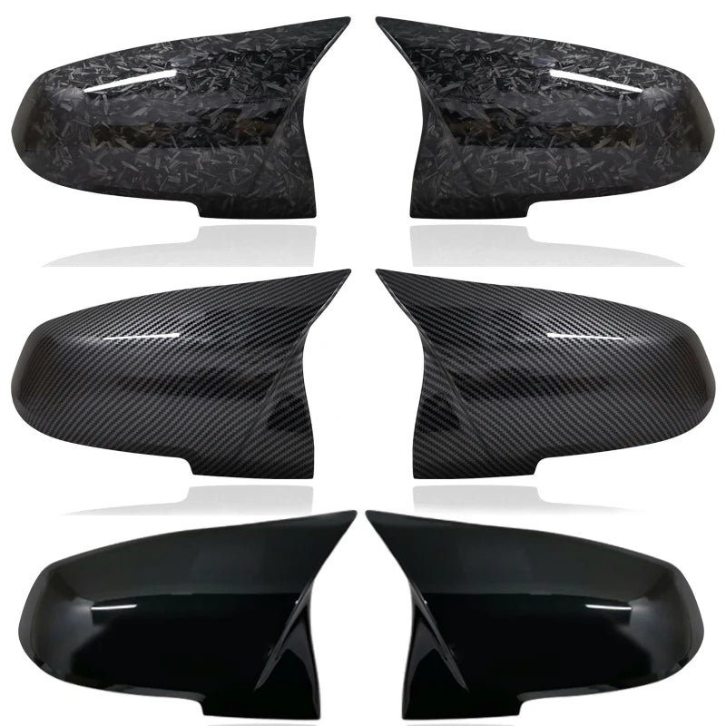 Gloss Black Side Mirror Cover Caps for BMW 1 2 3 4 Series F20 F30 F31 2014–2019