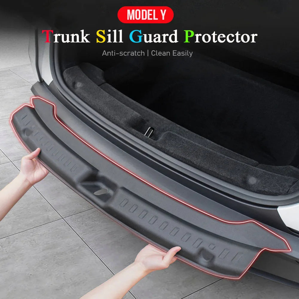 Rear Bumper Guard Trunk Sill Protector for Tesla Model Y Juniper 2025