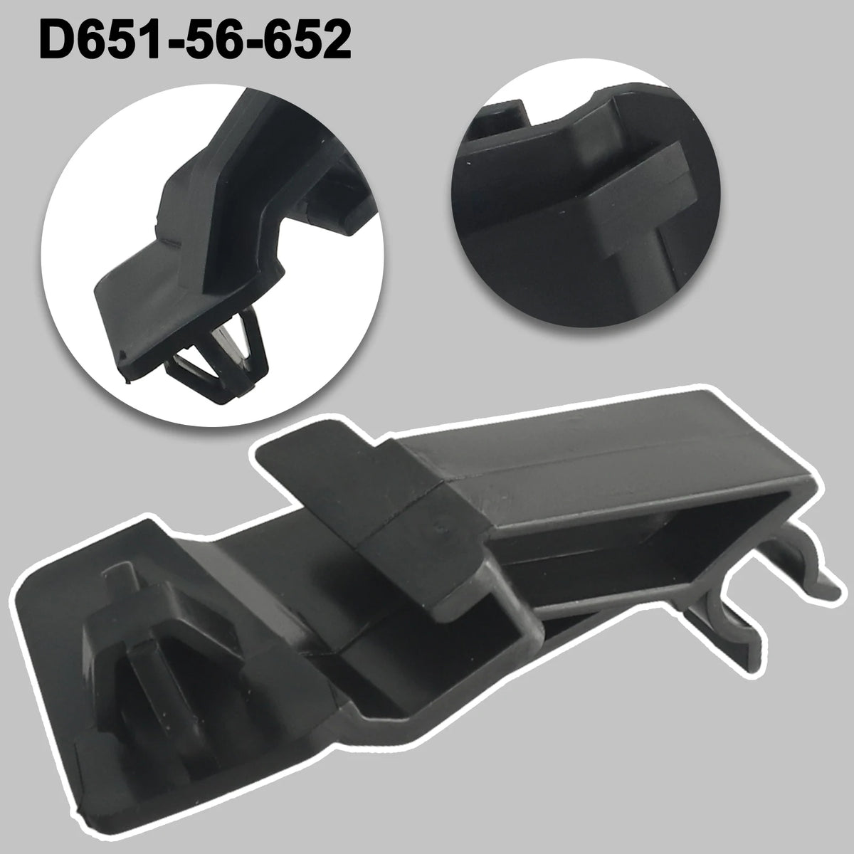 Hood Prop Rod Retainer Clip D651-56-652 Black Plastic for Mazda 2 DE 2007-2013