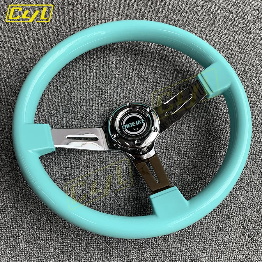 CYL JDM 14" 350mm ABS Deep Dish Racing Drift Steering Wheel Universal Car