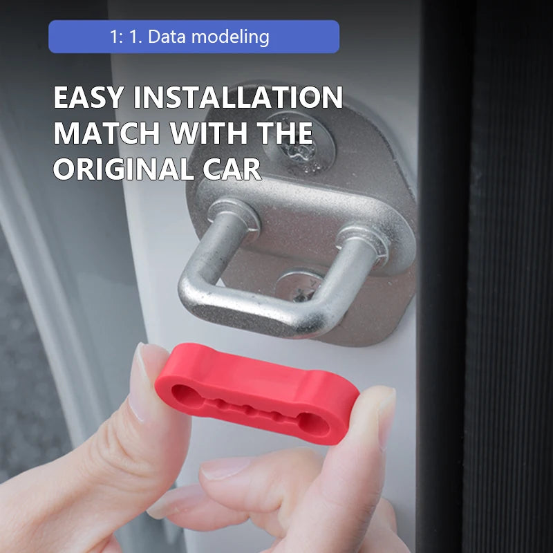 4/16PCS Car Door Lock Shock Absorber Buffer Pads Anti-Vibration