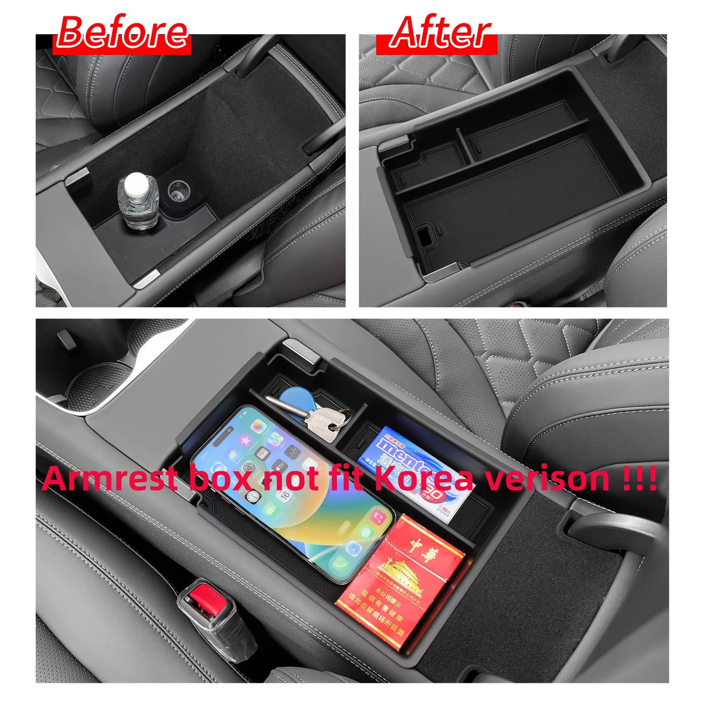 Center Console Armrest Storage Box Organizer for BYD Sealion 07 2024–2025