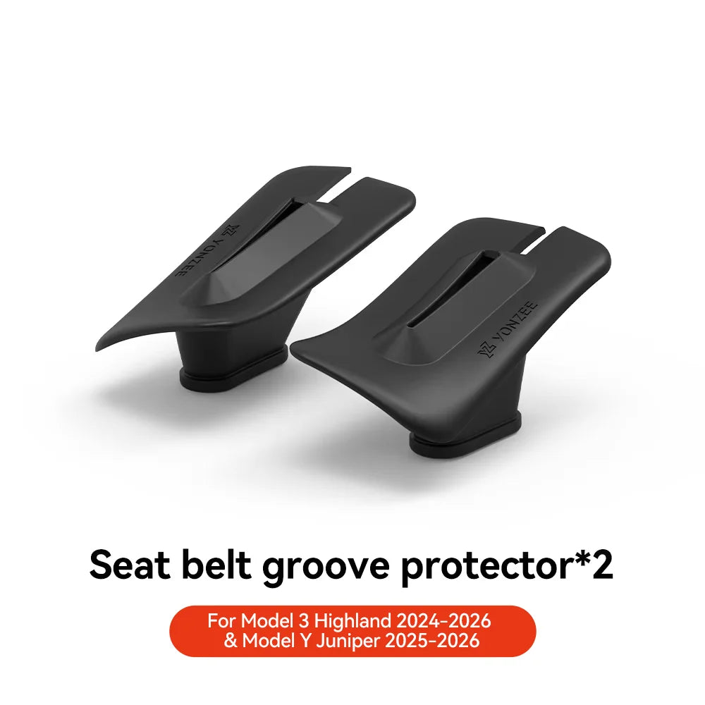 2PCS Silicone Car Seat Gap Filler for Tesla Model 3 Highland & Model Y Juniper