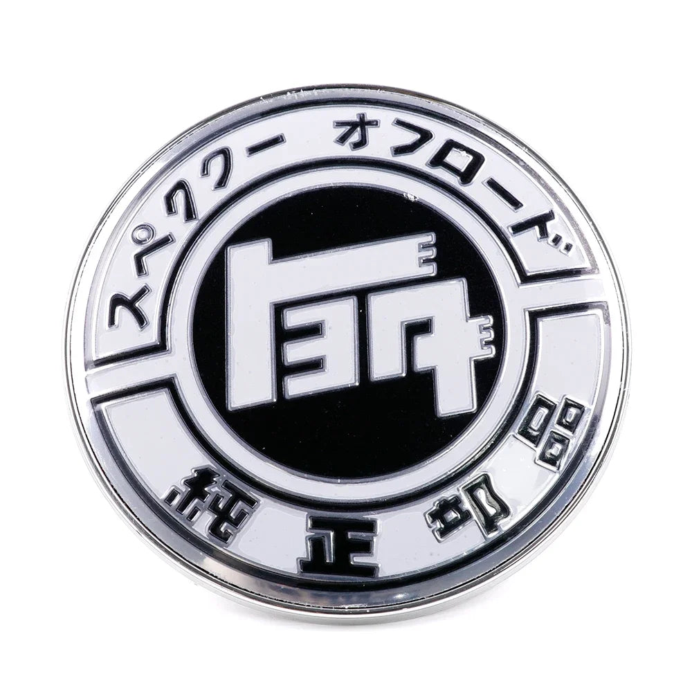 Universal JDM TEQ JAF 9cm Metal Front Grille Badge Japan Emblem Car Decal