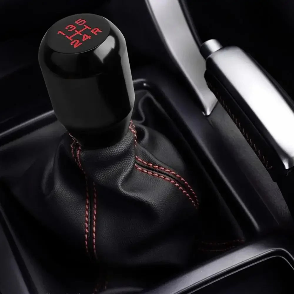Universal 5 Speed Black Aluminum Manual Gear Shift Knob JDM Car Shifter Lever