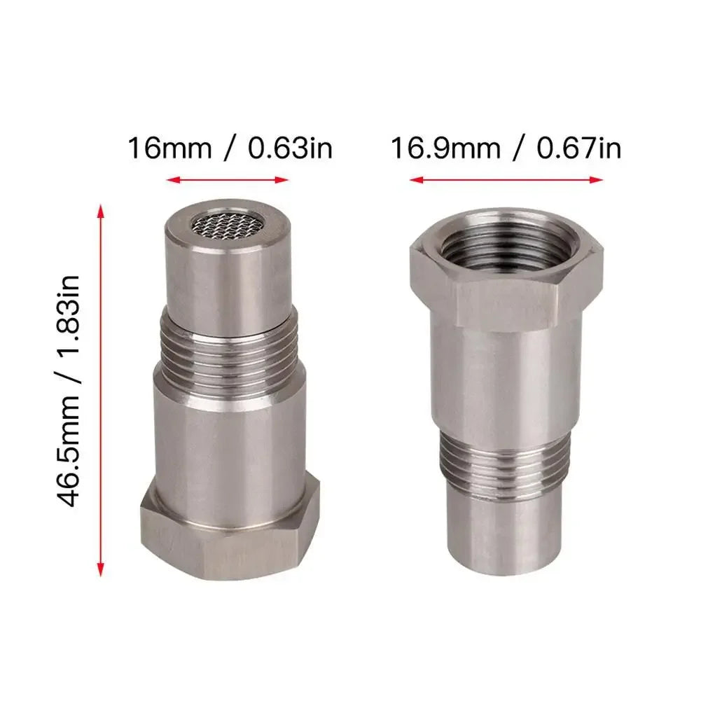2Pcs M18x1.5 O2 Oxygen Sensor Adapter CEL Fixer Off-Road Performance