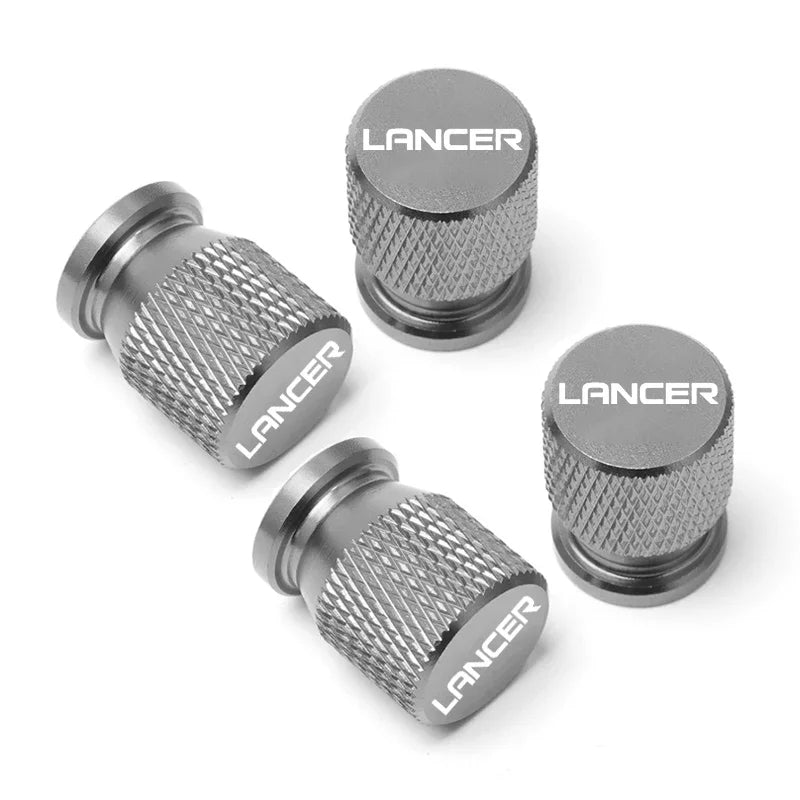 4PCS Mitsubishi Lancer Tire Valve Stem Caps Wheel Tyre Dustproof Waterproof
