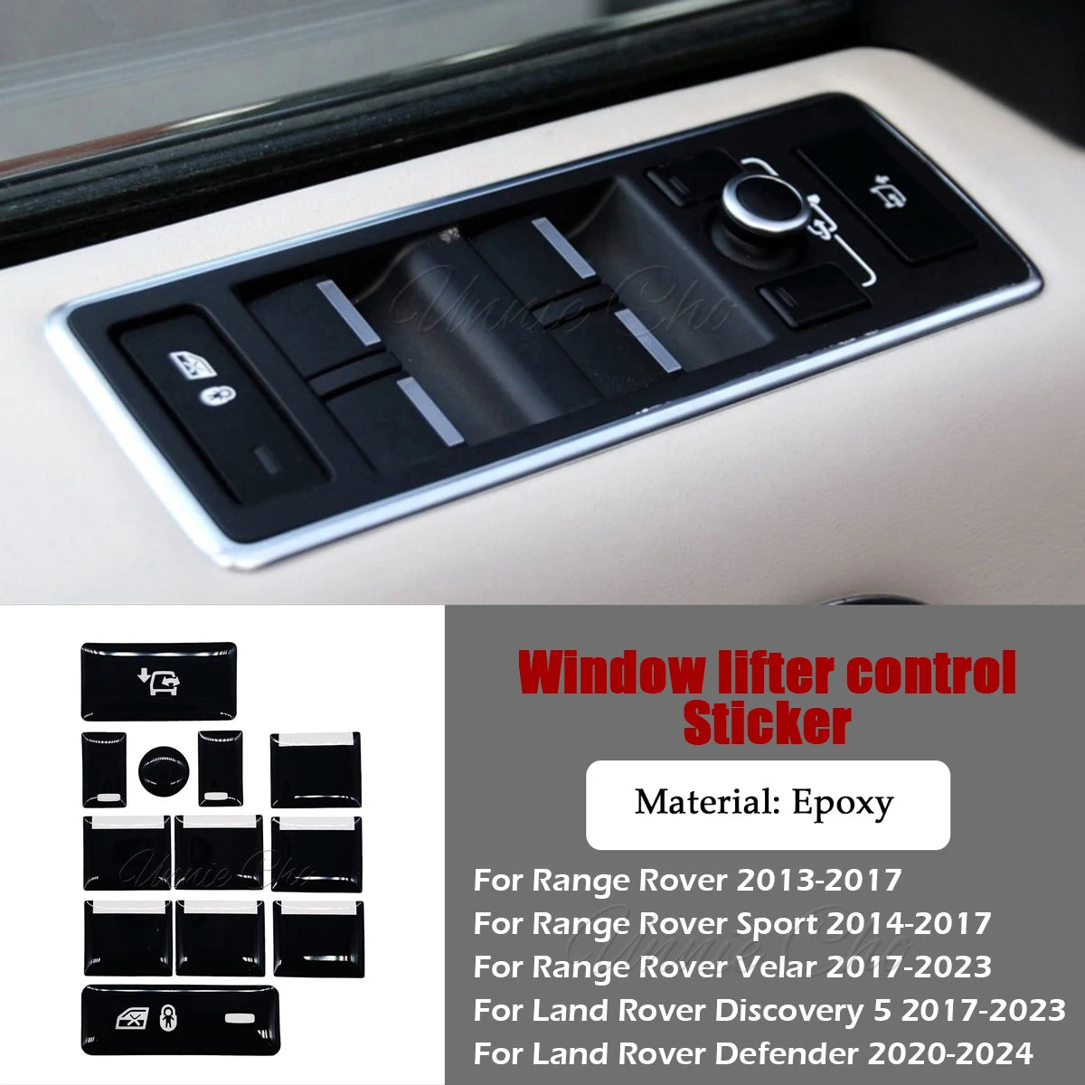 Power Window Control Button Repair Stickers for Range Rover & Land Rover