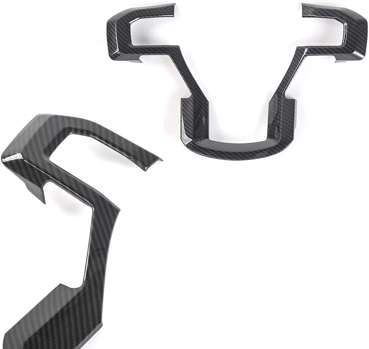 Carbon Fiber Style Steering Wheel Trim Cover for Ford F-150 2015–2020