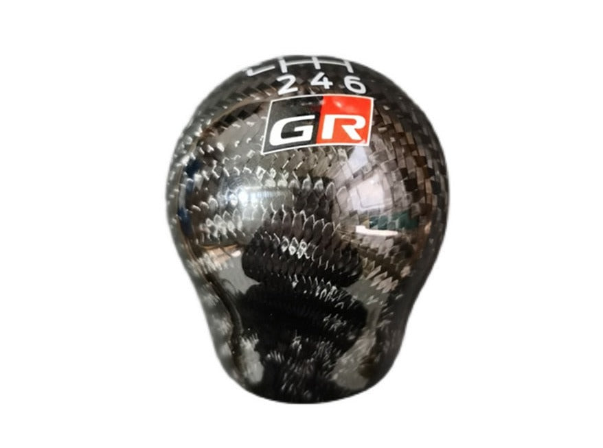 GR 6 Speed Genuine Carbon Fibre Gear Knob M12x1.25 (Toyota GT86 12-21 GR86 22+)