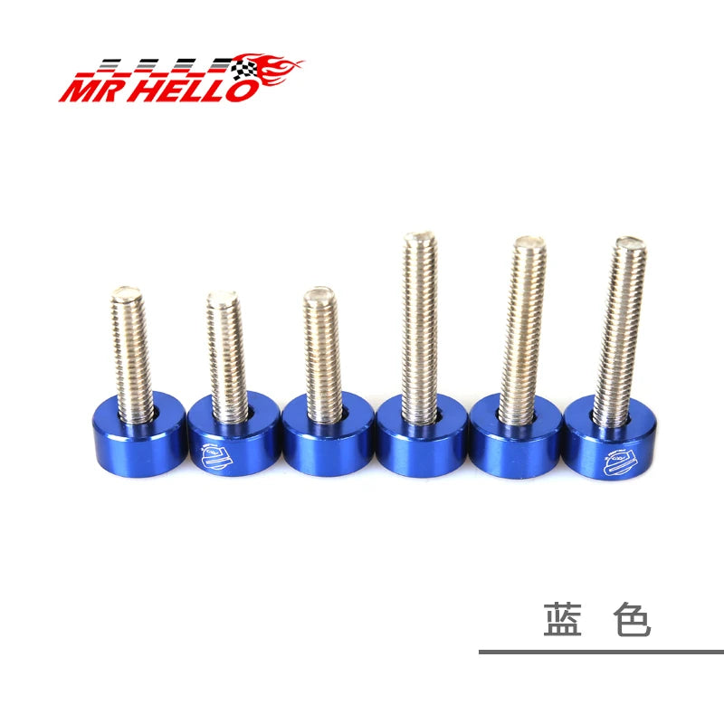 6PCS JKdreamer M6 Aluminum Fender Washers Bolts for Honda Engine Air Inlet Manifold