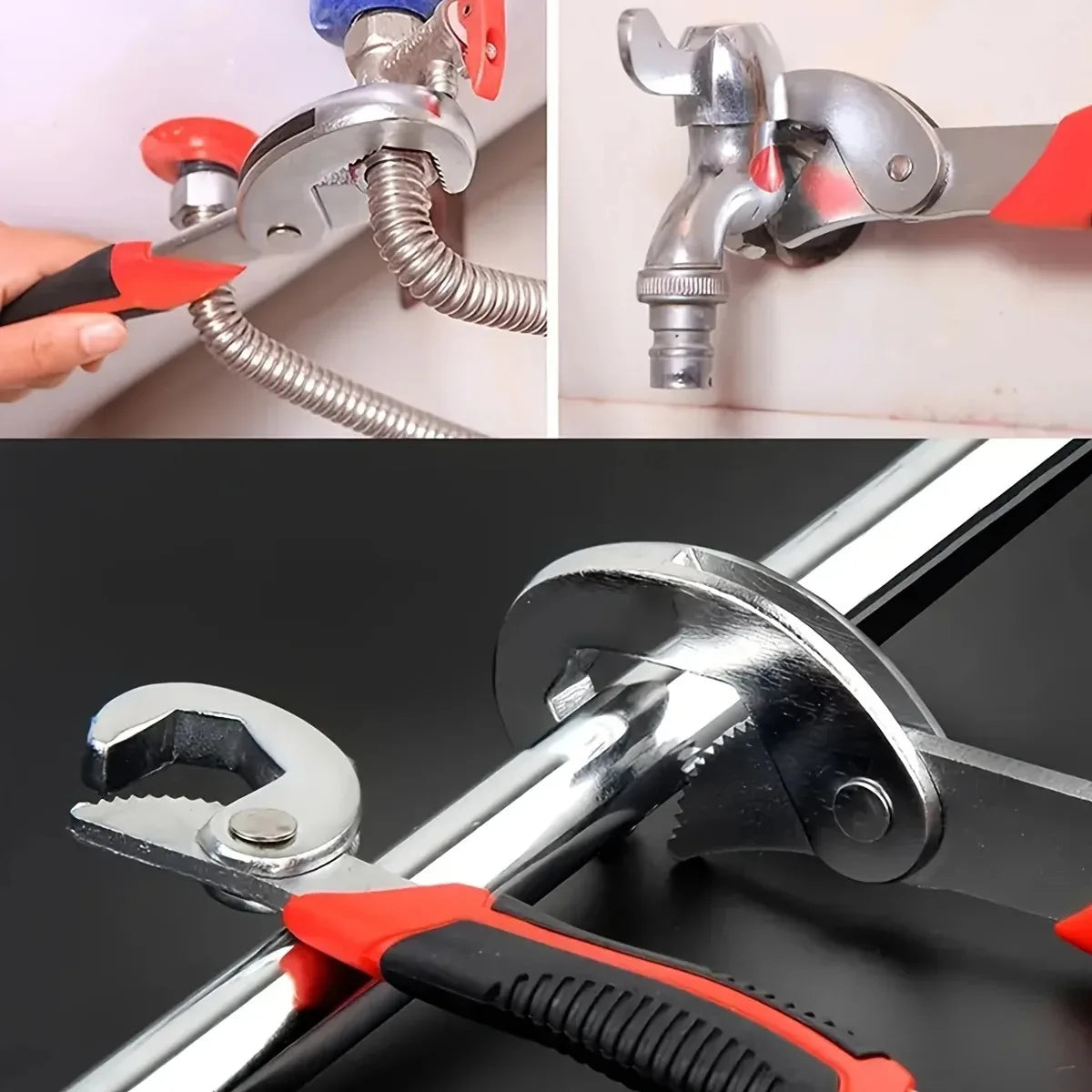 Adjustable Universal Spanner Wrench 6-22mm Multi-Function Quick Grip Hand Tool
