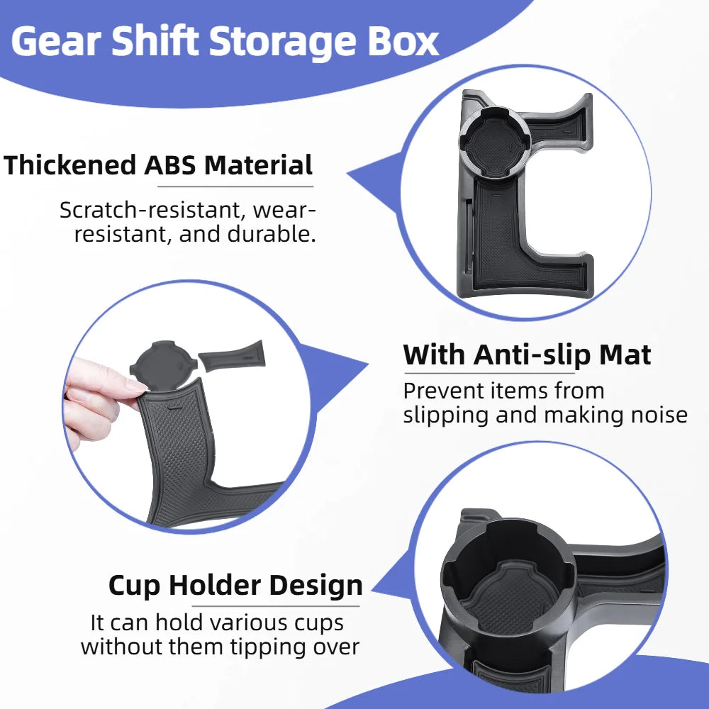 Center Console Gear Shift Storage Box with Cup Holder for Suzuki Jimny 2019–2024