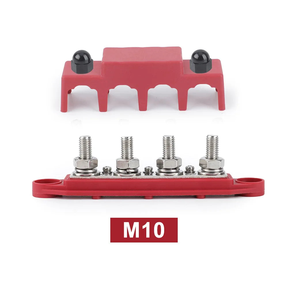 12V/24V/48V 250A Battery Bus Bar Power Distribution Block with Cover