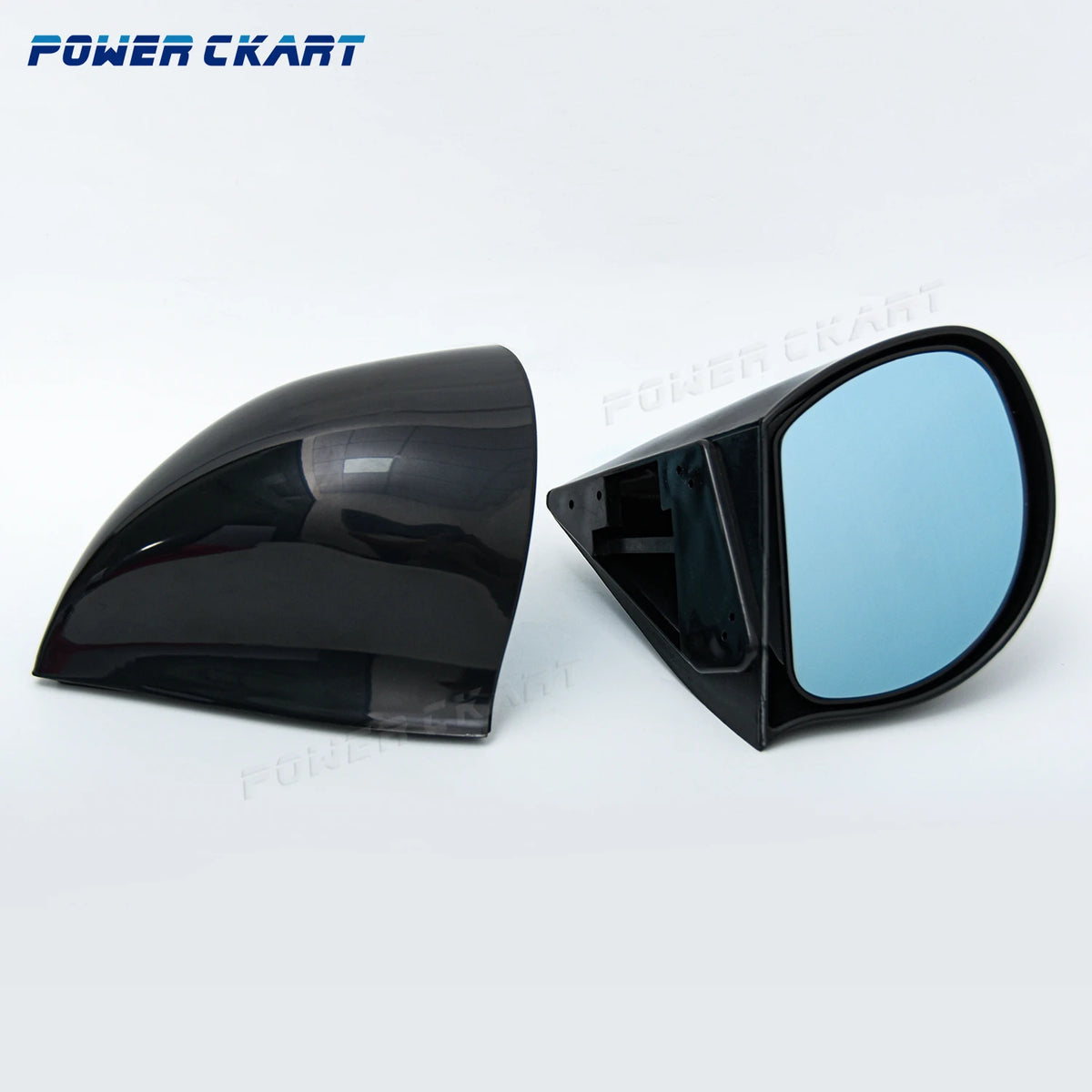 JDM Side Mirror Black Manual Adjust Rearview Mirror for Honda Civic Mitsubishi EVO