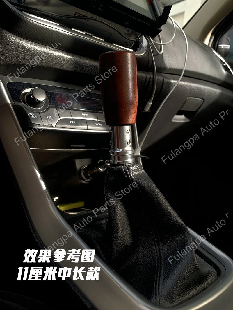Wooden Gear Shift Knob Universal Manual Automatic 15mm Aperture 8/10/12mm