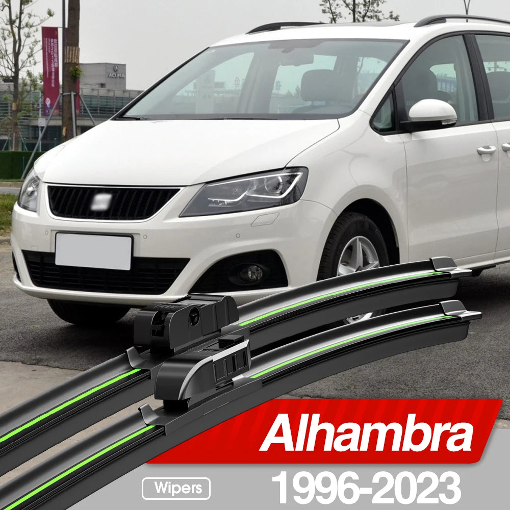 2PCS Front Windshield Wiper Blades for SEAT Alhambra 7M & 7N 1996–2023