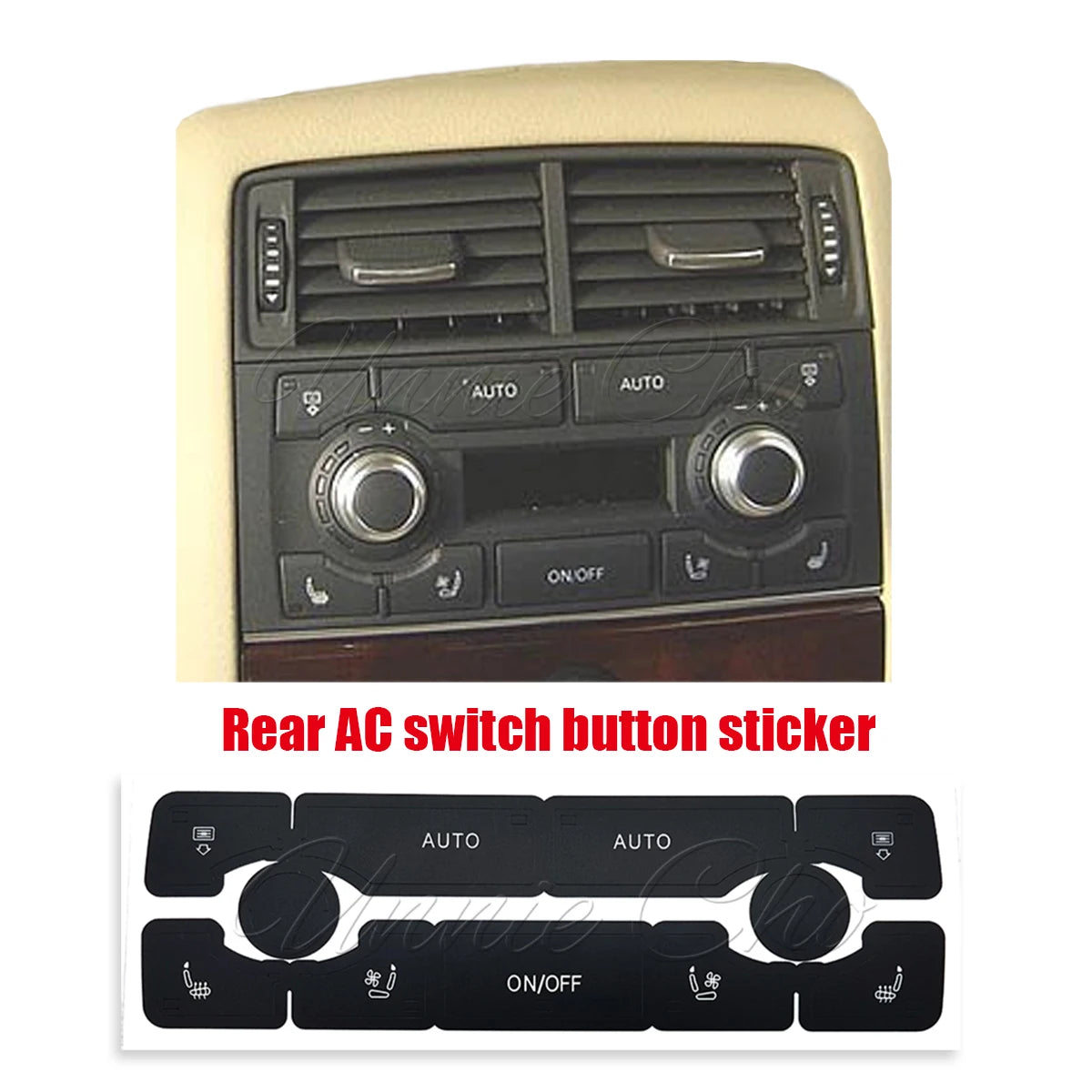 Button Repair Stickers for Audi A8 Dashboard Seat Adjustment Fuel & Trunk Switch