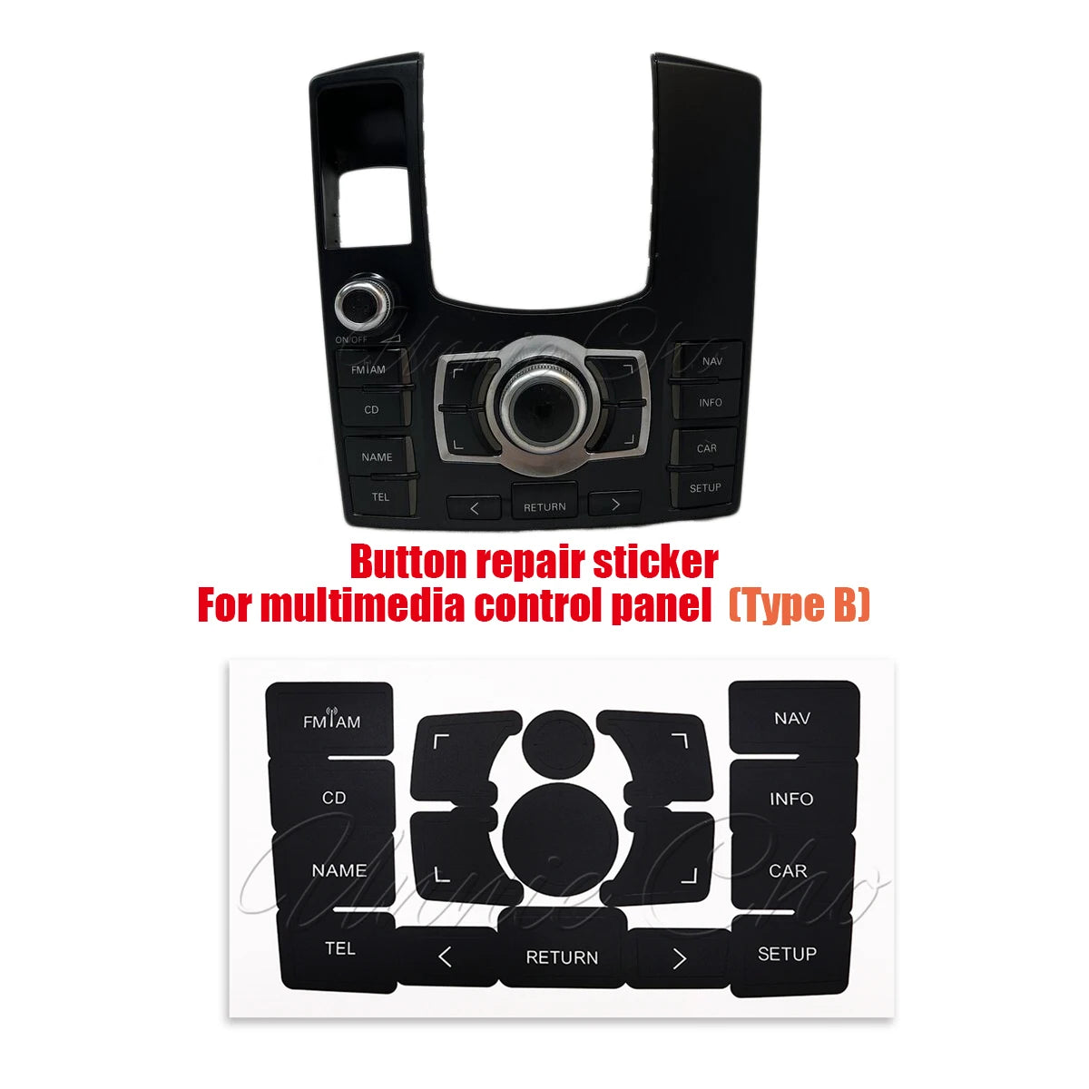 Button Repair Stickers for Audi A8 Dashboard Seat Adjustment Fuel & Trunk Switch