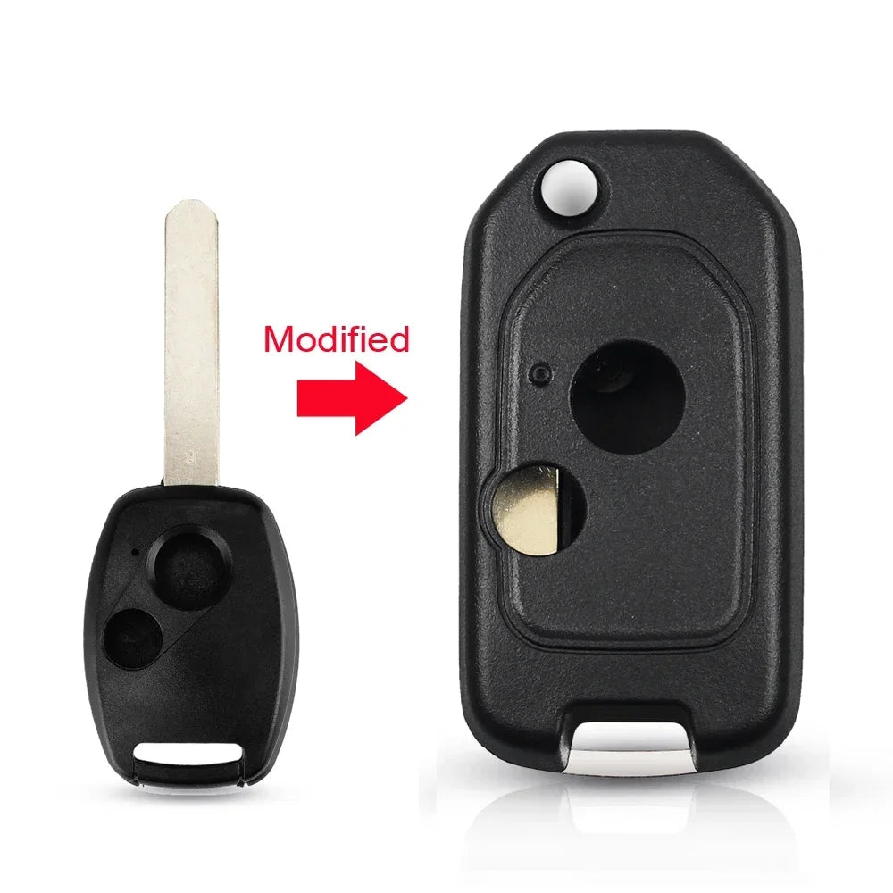 Flip Key Shell 2 3 4 Button Modified Remote Case for Honda Accord Civic CRV Pilot