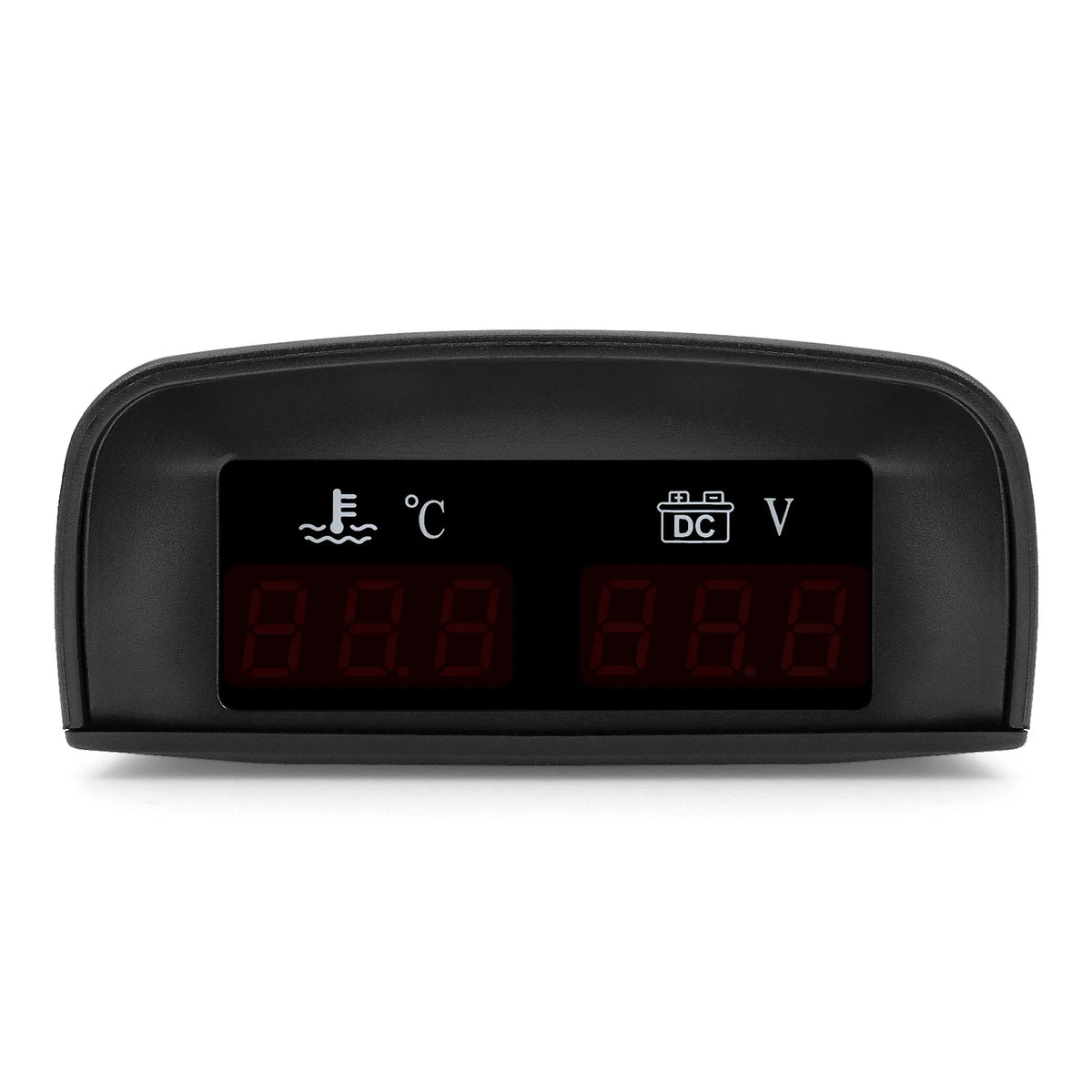 2-in-1 Digital Water Temp Gauge Voltmeter LCD Display 12V 24V Car Truck Bike