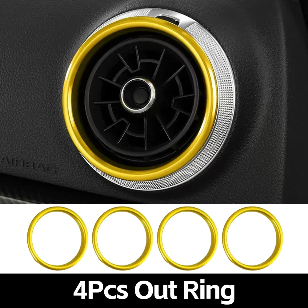 Air Vent Trim Ring Centre Console Cover for Audi A3 8V S3 2014-2019