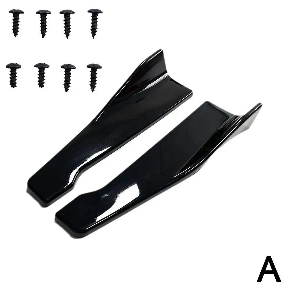 Universal 48cm Side/Rear Spoiler Splitter Pod in Gloss Black or Printed Carbon