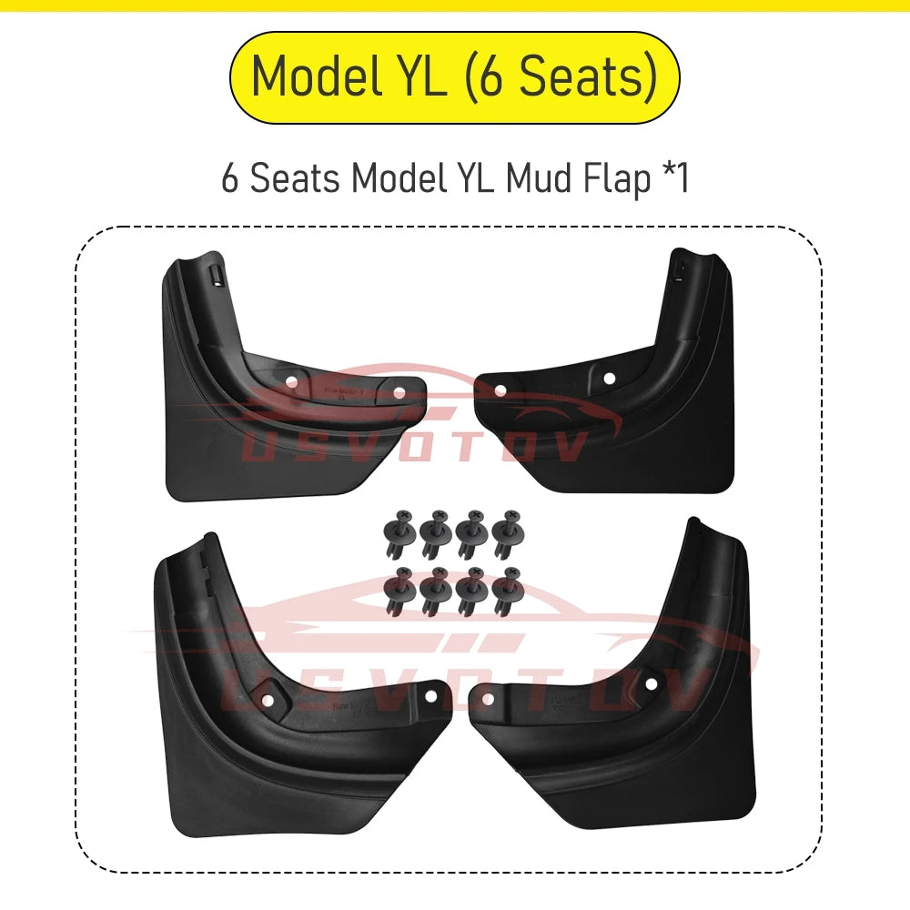 Mud Flaps Splash Guards for Tesla Model 3, Model Y & Model YL 2025–2026