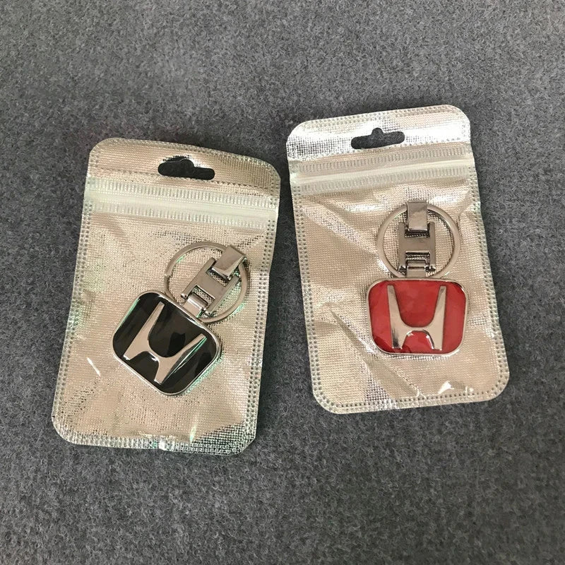 Car Logo Metal Keychain Key Ring Auto Key Holder for Honda Civic Accord CRV