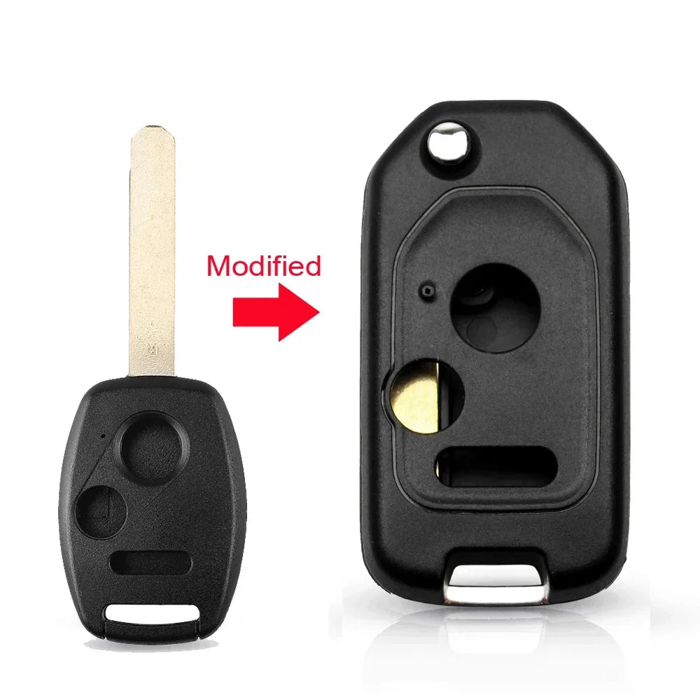 Flip Key Shell 2 3 4 Button Modified Remote Case for Honda Accord Civic CRV Pilot