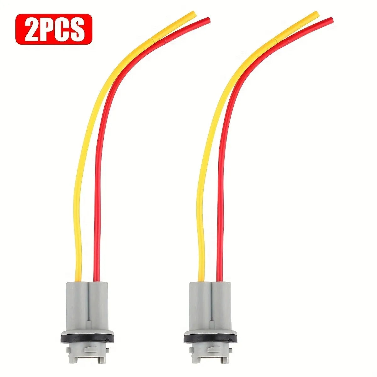 2PCS T10 194 168 Female Socket Pigtail Wire Connector Turn Signal Light Plug