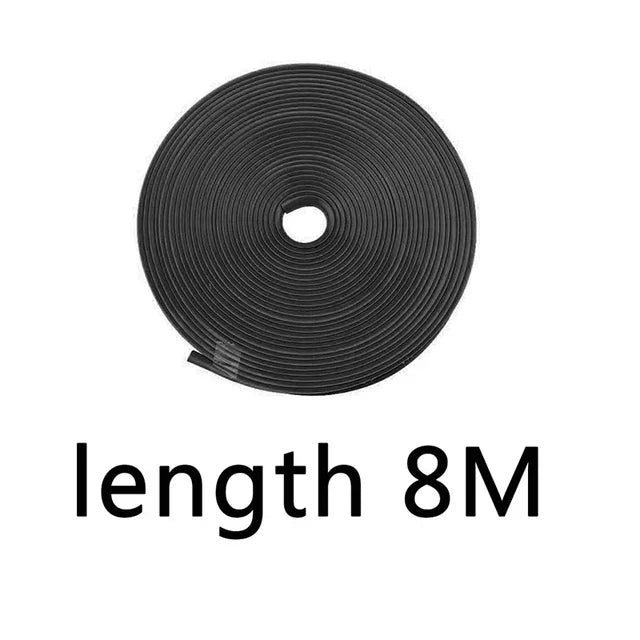 Car Wheel Rubber Protective Strip Rim Guard Trim Green Purple Black White Yellow Blue