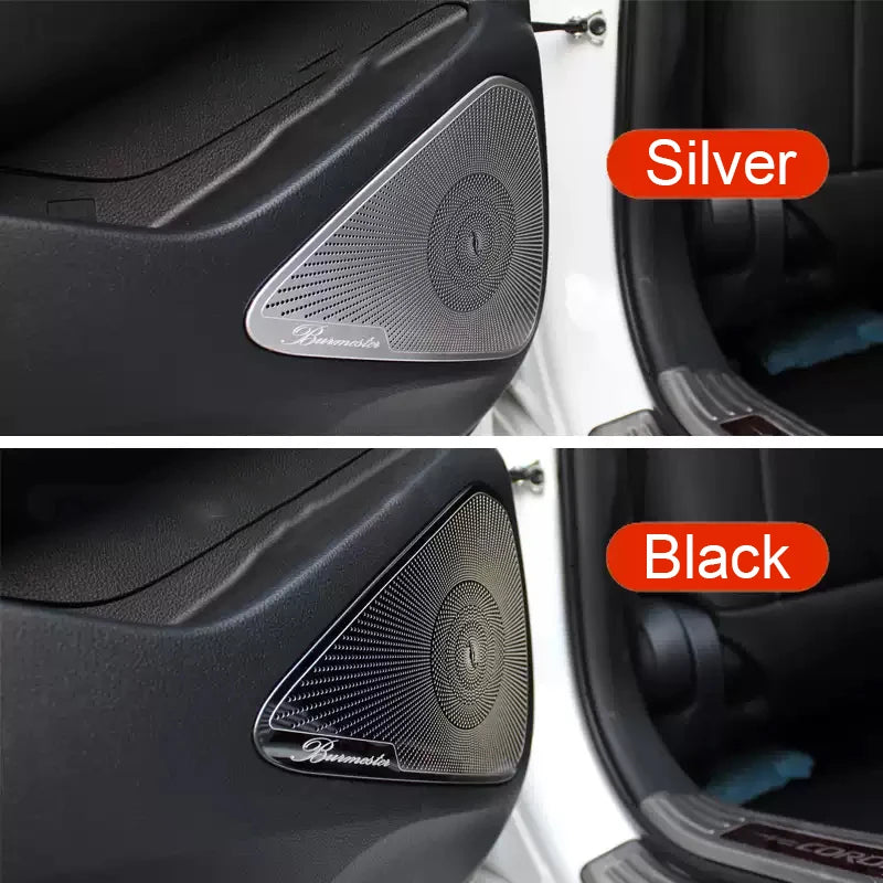 Stainless Steel Door Audio Speaker Covers for Toyota Corolla E210 & Hybrid 2019–25