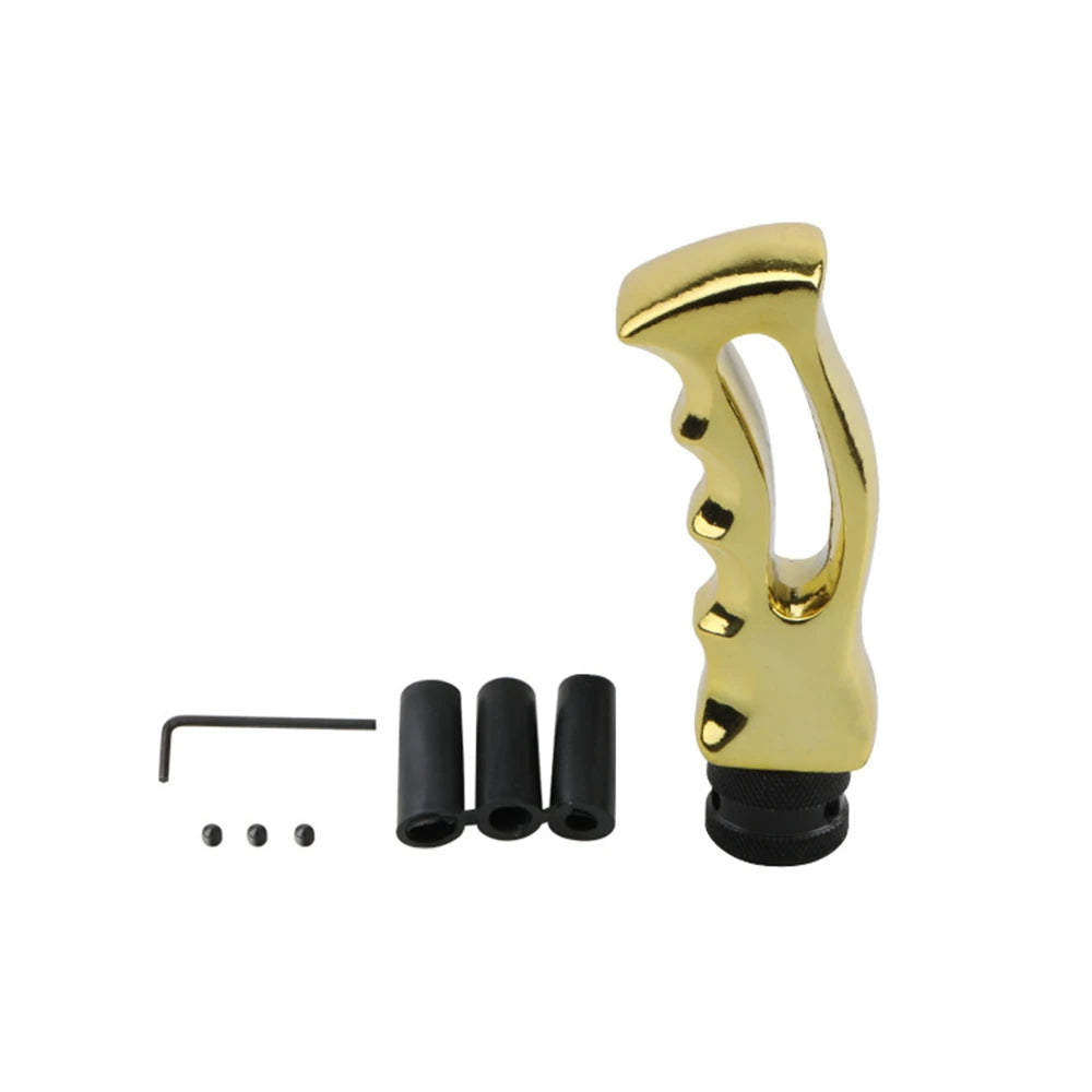 5 Speed Resin AT MT Gear Shift Knob Aluminum Shifter Lever for Honda Toyota
