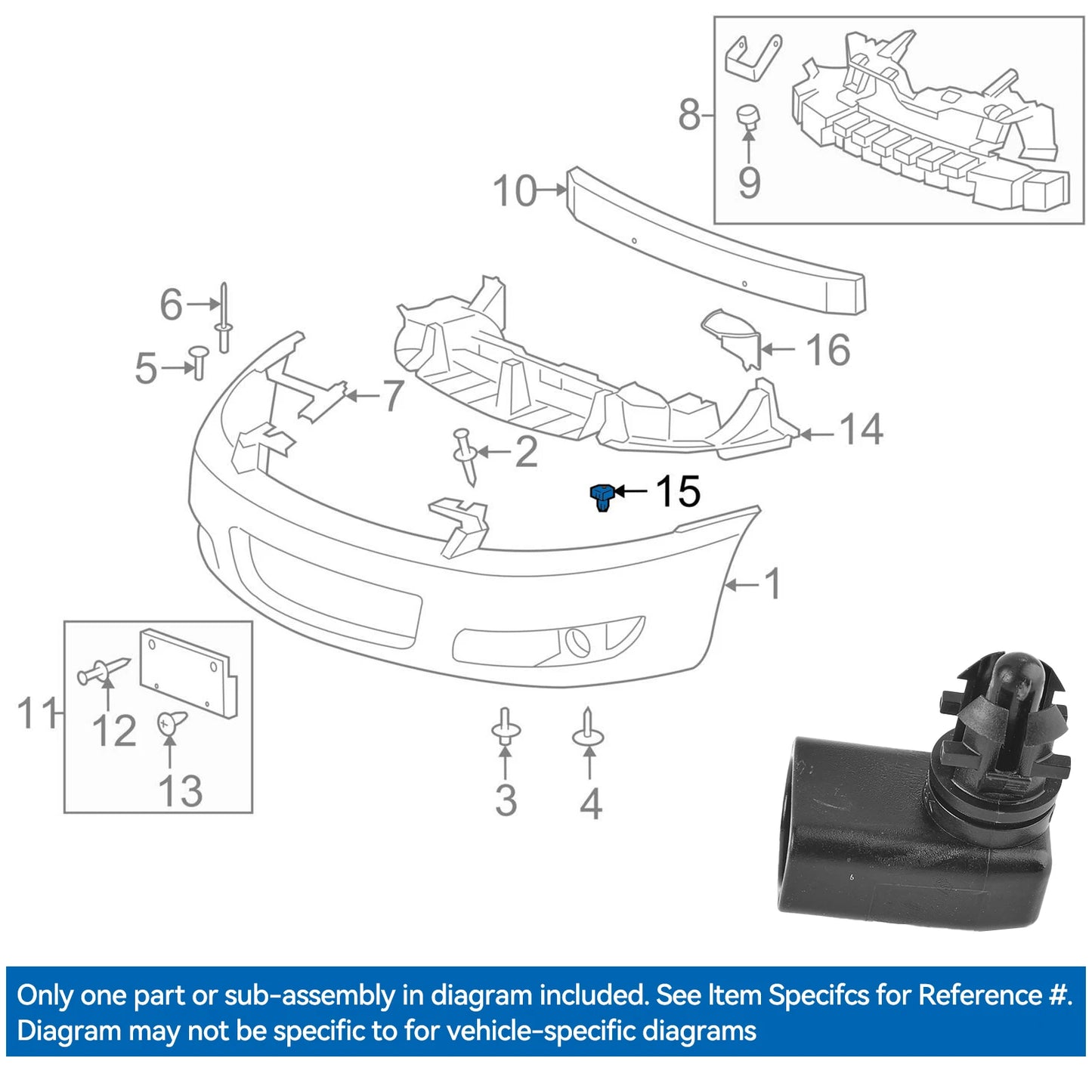 Outside Ambient Air Temperature Sensor for Chevrolet, Buick, Cadillac, Opel & Vauxhall