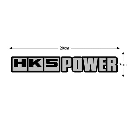 1PC Reflective HKS Power Sticker Waterproof Vinyl Decal Car Motorcycle Bumper