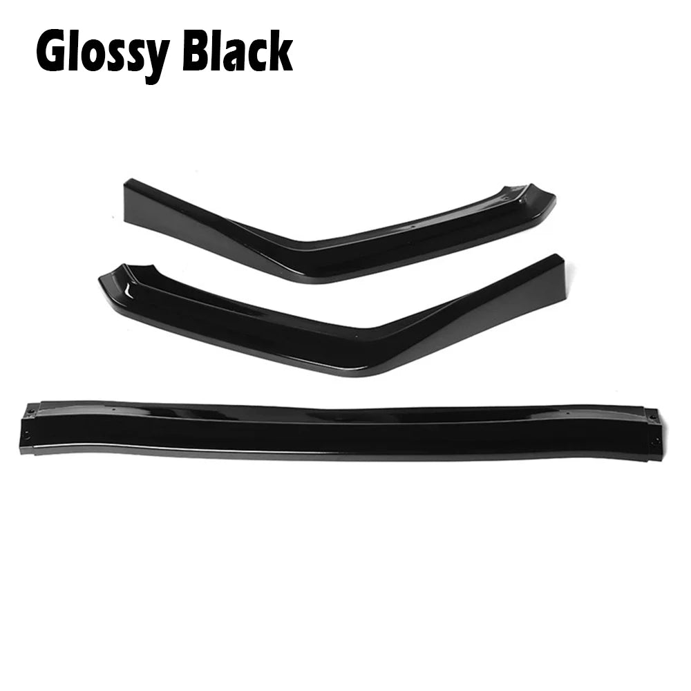 3PCS Front Bumper Spoiler Lip Splitter Diffuser Body Kit for Subaru WRX 2015–2019