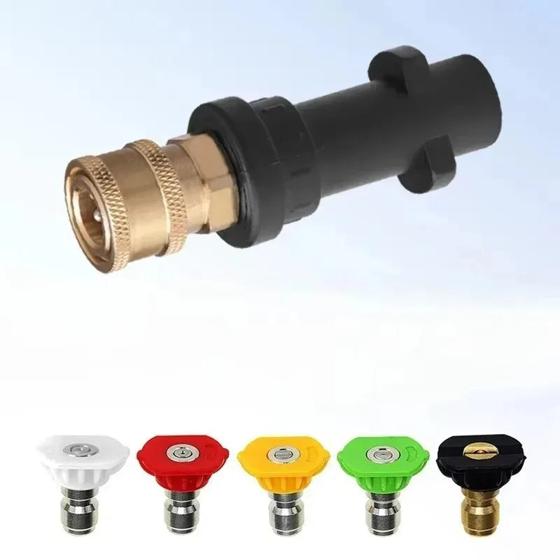 Karcher K2-K7 Pressure Washer Adapter 5 Nozzles Foam Cannon Connector