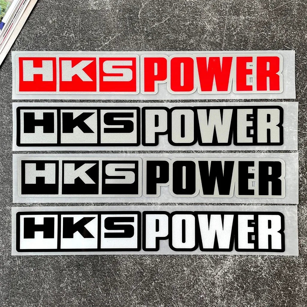 1PC Reflective HKS Power Sticker Waterproof Vinyl Decal Car Motorcycle Bumper