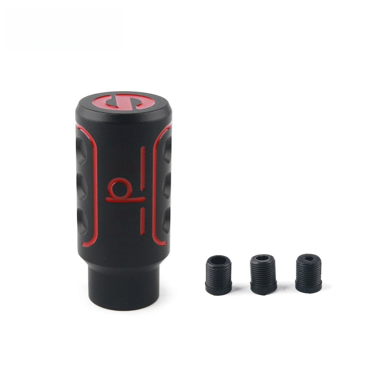 Universal Aluminum Manual Gear Shift Knob Silver Black JDM Style Gear Stick