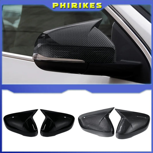 Carbon Fiber Style Side Mirror Cover Caps for Volvo V40 V60 S60 T5 T6 2011–2019