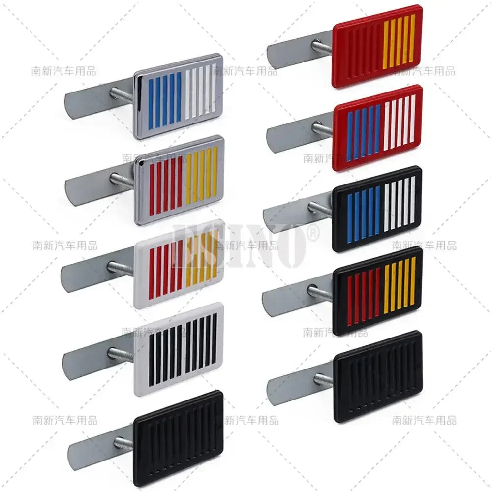 3D Metal Zinc Alloy Ralliart Car Emblem Badge Adhesive Front Grille Trunk