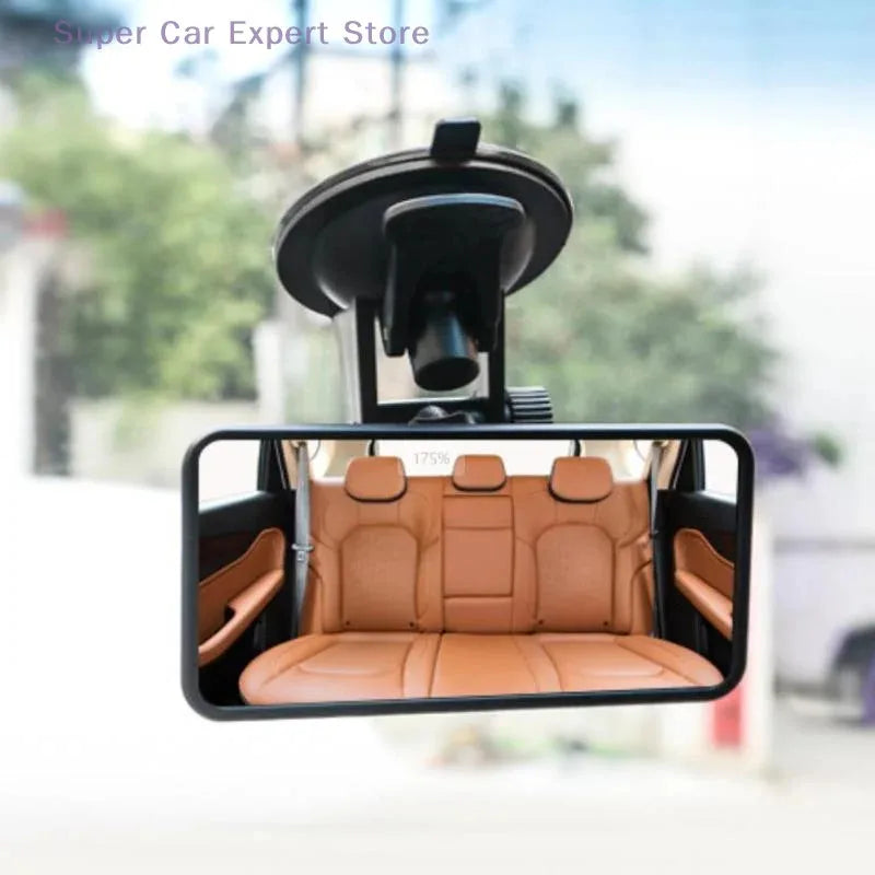 Wide Angle Car Rearview Mirror 360° Rotating Adjustable Suction Cup