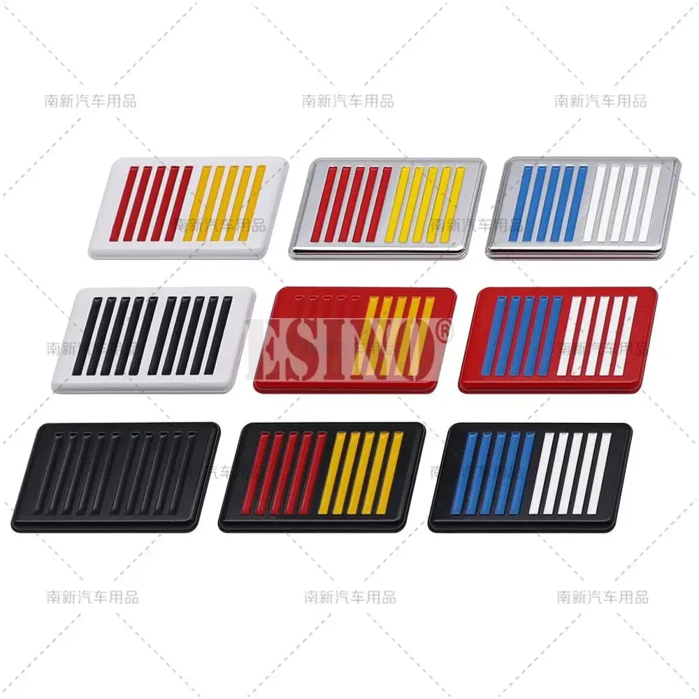 3D Metal Zinc Alloy Ralliart Car Emblem Badge Adhesive Front Grille Trunk