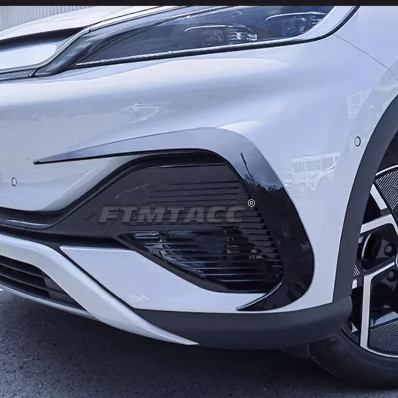 2Pcs ABS Eyebrow Spoiler Front Fog Light Trim Cover for BYD Atto 3 Yuan Plus